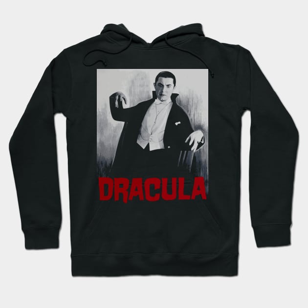 Dracula Vintage Poster Design Hoodie by Nerd_art